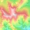 Carte topographique Bull Creek Hills, altitude, relief