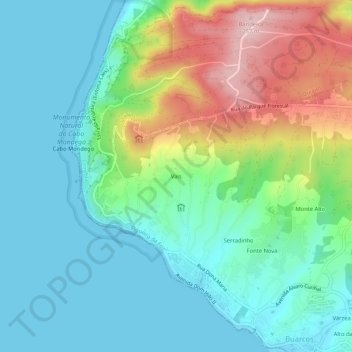 Carte topographique Vais, altitude, relief