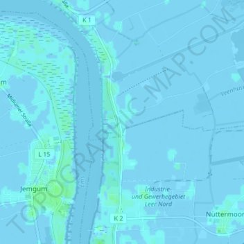 Carte topographique Kleihusen, altitude, relief