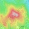 Carte topographique Doublehead Mountain, altitude, relief
