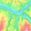 Carte topographique La Salesse, altitude, relief