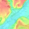 Carte topographique Le Bourg, altitude, relief