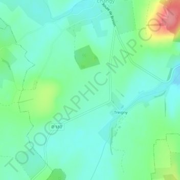 Carte topographique Laquelle, altitude, relief