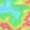 Carte topographique Poscante, altitude, relief