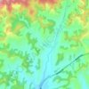 Carte topographique 中川, altitude, relief