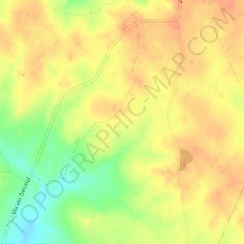 Carte topographique Rica Plata, altitude, relief