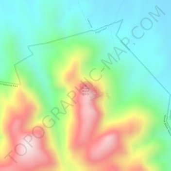 Carte topographique Mount Walsh, altitude, relief