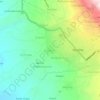 Carte topographique Piscotuna, altitude, relief
