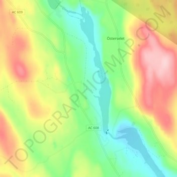 Carte topographique Harrsele, altitude, relief