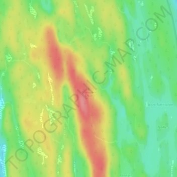 Carte topographique Orshöjden, altitude, relief