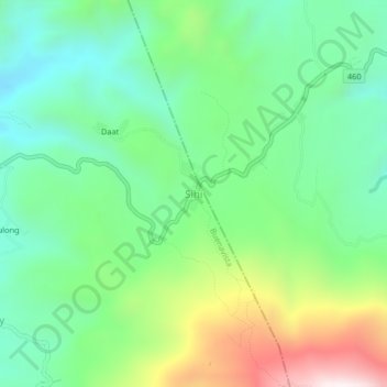 Carte topographique Sihi, altitude, relief