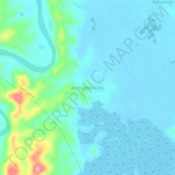 Carte topographique Ambatomainty, altitude, relief