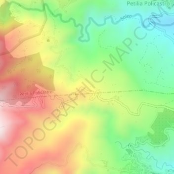 Carte topographique Badessa, altitude, relief