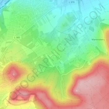 Carte topographique Schadenweilerhof, altitude, relief