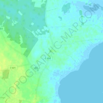 Carte topographique Hamra, altitude, relief