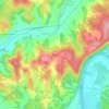 Carte topographique Cavagnac, altitude, relief