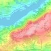 Carte topographique Gorre-Menez Bihan, altitude, relief