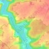 Carte topographique Nanteau-sur-Essonne, altitude, relief