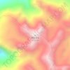 Carte topographique 美鲁各古, altitude, relief