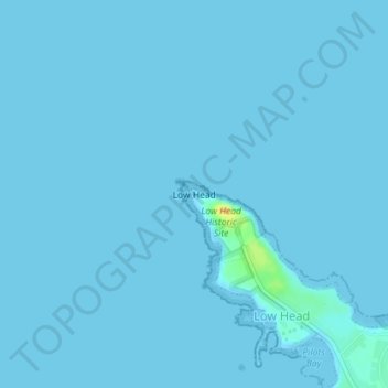 Carte topographique Low Head, altitude, relief