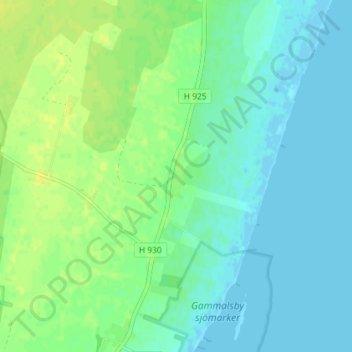 Carte topographique Seby, altitude, relief