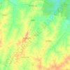 Carte topographique Bembéréké, altitude, relief