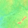 Carte topographique Mbandjock, altitude, relief