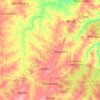 Carte topographique Gogounou, altitude, relief