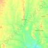 Carte topographique Savalou, altitude, relief