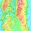 Carte topographique Staveley-in-Cartmel, altitude, relief