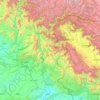 Carte topographique Azad Kashmir, altitude, relief