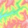 Carte topographique Quinocay, altitude, relief