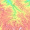 Carte topographique Lares, altitude, relief