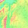 Carte topographique Idlib Governorate, altitude, relief