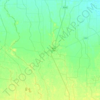 Carte topographique Durham Ox, altitude, relief