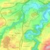 Carte topographique Hauterive, altitude, relief