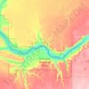 Carte topographique Dinosaur Provincial Park, altitude, relief