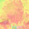 Carte topographique Caniapiscau (MRC), altitude, relief