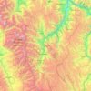 Carte topographique Huari, altitude, relief