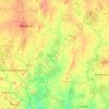 Carte topographique Lacs, altitude, relief