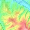 Carte topographique Bernouil, altitude, relief