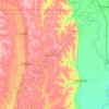 Carte topographique Burt County, altitude, relief