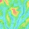 Carte topographique Élig-Éssono, altitude, relief