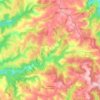 Carte topographique Le Masnau-Massuguiès, altitude, relief