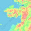 Carte topographique Nome, altitude, relief