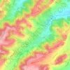 Carte topographique Bazordan, altitude, relief