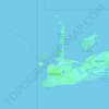 Carte topographique Key West, altitude, relief