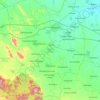 Carte topographique Metpalli mandal, altitude, relief