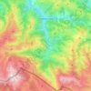 Carte topographique Estérençuby, altitude, relief