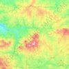 Carte topographique Boussac, altitude, relief